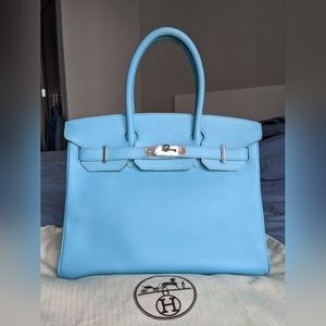 Hermes Birkin 30 Celeste/Mykonos
